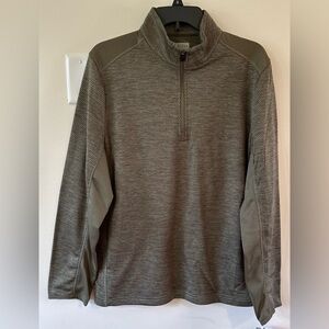 PGA Tour Men’s Industrial Green Quarter Zip Pullover Long Sleeve NWT Siz…